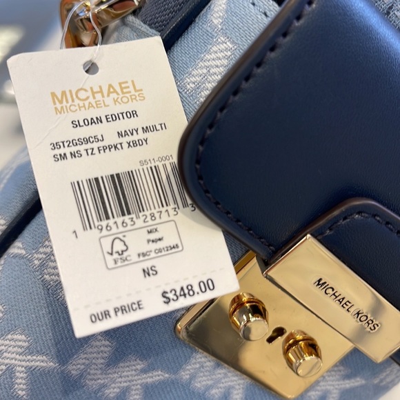 Michael Kors Sloan Editor Small Phone Logo Jacquard Crossbody
Navy Multi - Picture 5 of 16